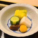 道人 - ⑱お漬け物(白菜の浅漬け、浅漬け胡瓜、浅漬け大根、奈良漬け、生唐墨)