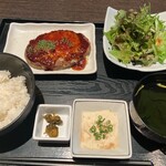 ワンガーデン - ★6.5チーズハンバーグ定食　和風玉ねぎソース