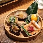 鮨処 一石三鳥 - 春の酒肴5点盛