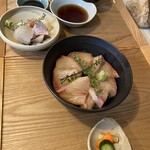 和食や ふな樹 - 寒鰤の漬け丼