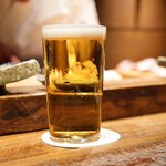 鮨処 一石三鳥 - 生ビール(アサヒ)