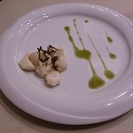 河えびとマコモ茸の龍井茶炒め