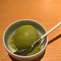 鶏料理 清水 - ★6甘味　抹茶アイスクリーム