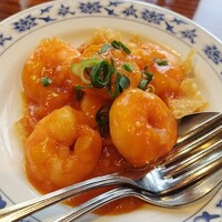 横浜中華街 重慶飯店 本館 - 海老のチリソース