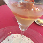 アルカション - 雲丹のムース・オマール海老と生ウニをのせて