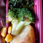 札幌豊平館厨房 - 天満屋百貨店100周年記念　十勝和牛最優秀賞受賞牛ロースステーキ弁当　青菜・ブロッコリー・北海道産バターポテト・コーン：2025/03/08