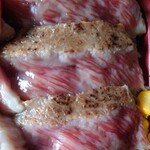 札幌豊平館厨房 - 天満屋百貨店100周年記念　十勝和牛最優秀賞受賞牛ロースステーキ弁当：2025/03/08