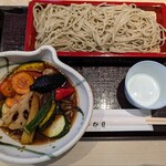 手打祐天寺 卯月 - 彩り野菜の素揚げせいろ