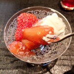 蒼菓 - 静岡県 金原農園 完熟紅ほっぺ　フロマージュブランのムース