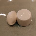 蒼菓 - シチリア州アーヴォラ産 アーモンドのプランマンジェ　自家製練乳入りジャージー牛乳のソルベ