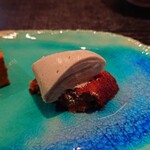 蒼菓 - アイスをフィナンシェと一緒に戴いても美味しい