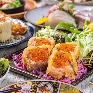 彩豊かな海鮮料理！