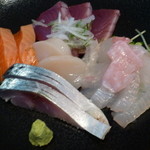 Soul満 - 2014.07　刺身、サバ、鯛、サーモン、カツオ、ホタテ