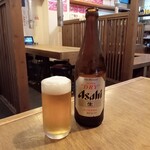 ホルモン屋 雷神 - アサヒスーパードライ（中瓶）