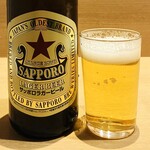 宿酒 きんきん - 20250306サッポロビール　赤星　中瓶780円