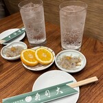 寿司大 - すずかサワー ＆ お通し・シラウオ