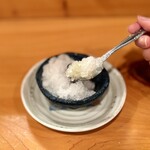 手酌割烹 てら田 - ゆずのシャーベット