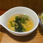 キッチン ブルー グローブ - 久々の玉子スープのアップ