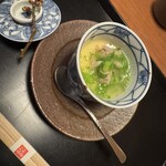 赤坂 きた福 - 蛤の茶碗蒸し