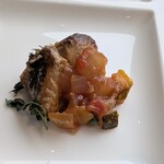 シェフズ ライブ キッチン - 季節魚ポワレ　ハーブソース