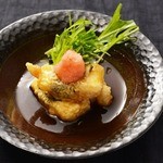 もちもち生麩とチーズの揚げ出し