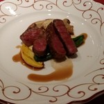 アルカション - 和牛イチボのステーキ　山椒風味