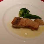 アルカション - 甘鯛ウロコ付焼き　ホワイトバルサミコソース
