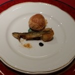 稚鮎フリット　バナナソテー