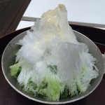 うおがし銘茶 銀座店 茶・銀座 - 抹茶かき氷（強火仕立）
