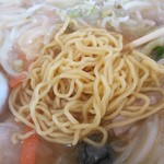  ラーメンの鵬龍 - 麺のアップ