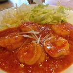 鵬天閣 点心舗 - 大海老のチリソース