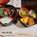 和食しゃぶしゃぶ かごの屋 練馬区役所前店 - 前菜、お造り