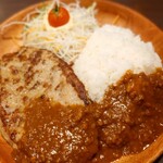 びっくりドンキー - カレーバーグディッシュ L ご飯大盛