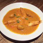 スパイスカフェ - 天使海老のカレー(2009年クリスマスディナー)