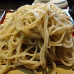 手打そば千花庵 - 蕎麦食べ比べ一枚目は青森産