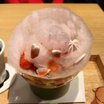茶庭 然花抄院 渋谷ヒカリエ ShinQs店 - 桜ｿｰｽを掛けました