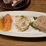 grill&italy KOBE mitsu - おまかせ前菜盛り合わせ（3種）