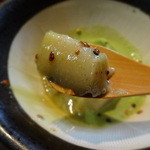 手打そば千花庵 - 蕎麦豆腐アップ