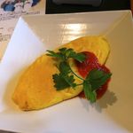 十勝川温泉 三余庵 - 卵料理はオムレツにしました〜　ふわふわだよ