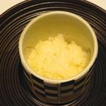 十勝川温泉 三余庵 - メニューにはなかった〈お口直し〉のシャーベット　・・・なんのシャーベットか忘れた(汗)