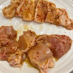 鶏の焼肉 ピリ辛鶏 - 