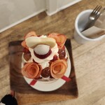 cafe days - ホワイトデーのパフェを上から撮ってみました(*≧∀≦)