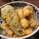 そば処 貴乃家 - 太刀魚天丼ハーフ