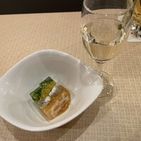 天然うなぎ しま村 - 食前酒と先付け
