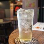 銀座フィッシュバーガー NAGOMI - WATSUNAGI柚子のソーダ割