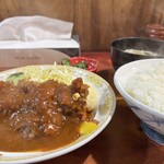 幸楽 - チキンカツ定食1,000円