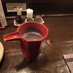 酒盃 - 蕎麦湯も出ます。