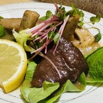 味処 明島 - 奥出雲産しいたけ「雲太」バター焼き