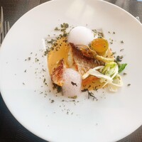 レストラン シンフォニー - 真鯛のポワレ  白ワインソース あおさ海苔の香り