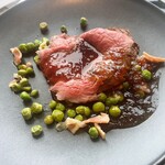 レストラン シンフォニー - 宮城県栗原産黒毛和牛のローストビーフレフォールソース スペシャリテ✨3回までおかわりできます(ෆ`꒳´ෆ)無念……( ；꒳​；  )